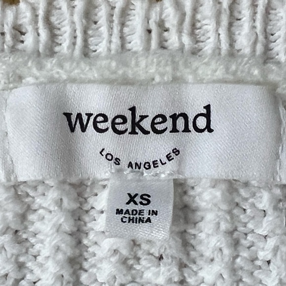 Weekend Los Angeles | NWOT White Crop Knit Tank In White | XS - Picture 5 of 12